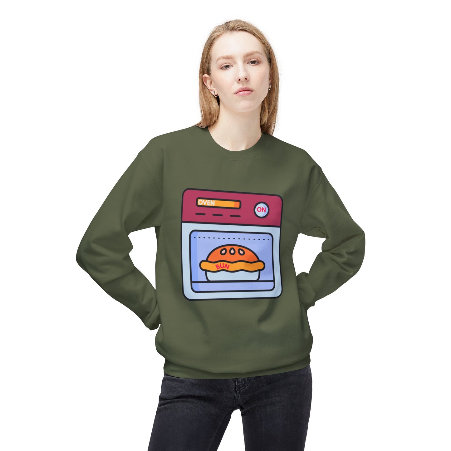 The 'Bun in the Oven' Funny Pregnancy Announcement Sweatshirt