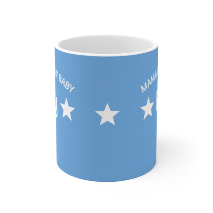 Mug 11oz Blue 'Mama of a New Baby Boy' Gift